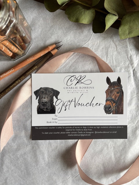 Bespoke Pet Portrait Gift Voucher