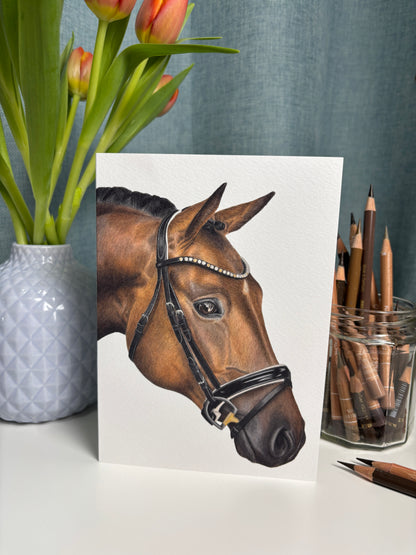 Greeting Card - Horse