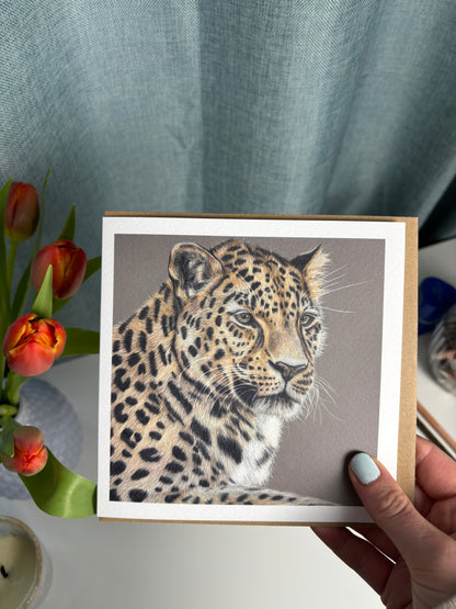 Greeting Card - Leopard