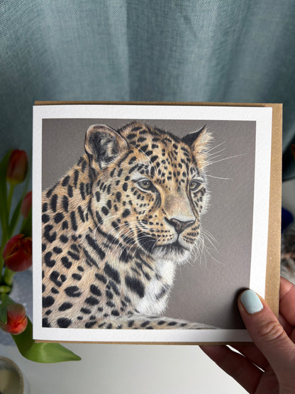 Greeting Card - Leopard