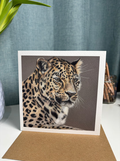 Greeting Card - Leopard