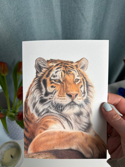 Greeting Card - Tiger