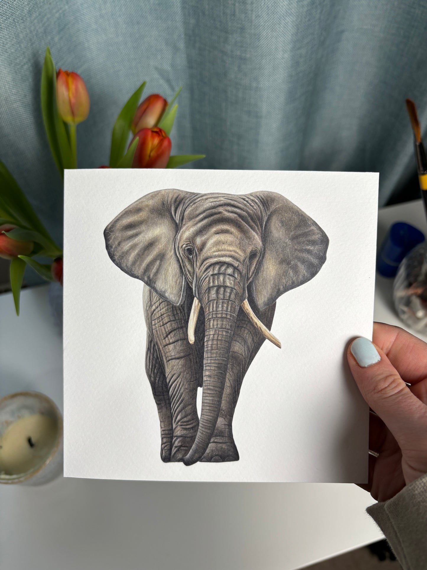 Greeting Card - Elephant