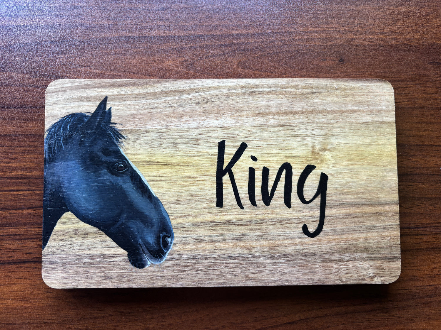 personalised horse sign stable door